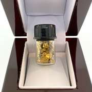 Minature Vial Filled with Pure Gold