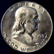 Lot Of 2 1953 Franklin Half Dollars, BU.