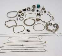 Group Lot of Mixed Sterling Silver Jewelry