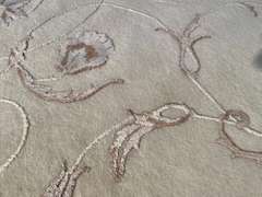 EXQUISITE SILK & WOOL RUG 8x10