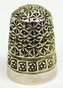 Very Fine Antique English Sterling Silver Thimble