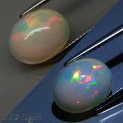 Block patterned 2.60ct frosty white Jelly Opal