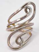Large Swirl Sterling Silver Ring