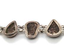 Fancy Agate Link Bracelet in Sterling