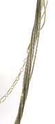 Sterling Silver Multi Strands Tube Chain With Pendant