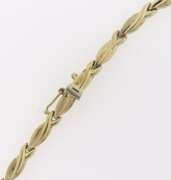 Eyecatching Yellow Gold Leaf Style CZ Necklace w Matching Bracelet