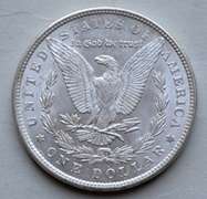 1878 Reverse Of 1879 7 Tail Feather Frosty White BU Morgan Dollar