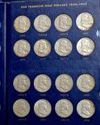 Franklin Half Dollar Album 1948-1963 P D S (no 1948-P)