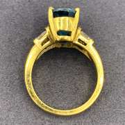 18KT Blue Zircon Ring