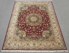 Silk Highlighted Tabriz Design 10.4x7.11
