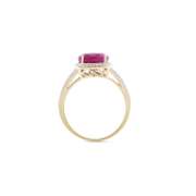 14KT Yellow Gold 2.05ct Ruby and Diamond Ring