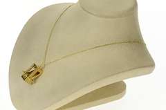 14K Yellow Gold 3D Litter Palanquin Royal Enamel Heart Charm/Pendant