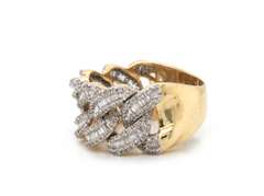 Brand New Yellow Gold Diamond Band Ring in 10kt