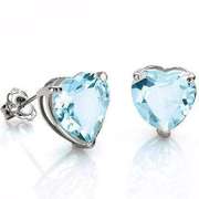 1.90 CT BABY SWISS BLUE TOPAZ 925 STERLING SILVER EARRINGS STUD
