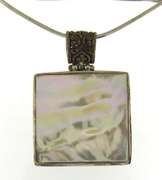 Sterling Silver Mother Of Pearl Necklace
