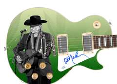 Willie Nelson Autographed Signed Live Graphics Photo Guitar ACOA