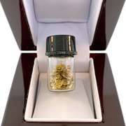 Minature Vial Filled with Pure Gold
