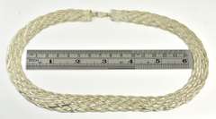 Feminine Braided Sterling Necklace