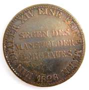 Rare 1828 A Thaler X.I.V. Silver Prussia Germany Coin
