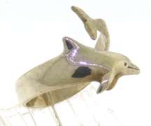 Sterling Silver Dolphin Ring