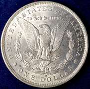 2 1884 Morgan Silver Dollars P & O Mint Marks. About Uncirculated.