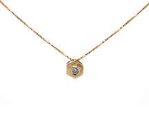 Fabulous Round Bezel Set Diamond Pendant on Chain