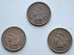 1899 Near Unc  1902 1903 Unc Indian Head Cents