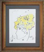 ORIGINAL PAINTING BY PETER MAX BLUSHING BEAUTY. HAND SIGNED  MAX BLUSHING BEAUTY