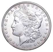 1890-CC Morgan Silver Dollar