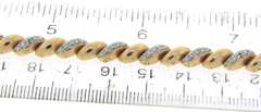 925 Sterling Silver Cubic Zirconia Wavy Bracelet