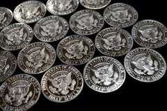 Roll Of 20 1964 Proof Kennedy Half Dollars Accented Hair. Milk Spots/Hairlines.