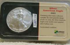 2003 Silver Eagle Cert Unc, Littleton