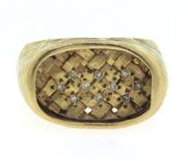 Charming Yellow Gold Nugget Ring