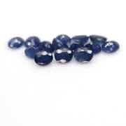 Heated only! 7.88ct deep blue sapphire set
