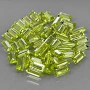 Real 6.06ct untreated apple green Peridot set
