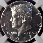 Lot Of 3 SMS Kennedy Half Dollars Graded By NGC MS66-MS67