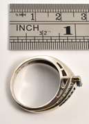Practical White Gold Sapphire & Diamond Ring