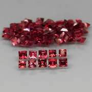 Ideal 5.03ct princess cut top red violet Garnet set
