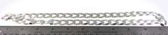 Heavy Italian Sterling Silver Curb Chain Necklace