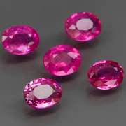 Amazing! 2.43ct hot pink Songean Sapphire set
