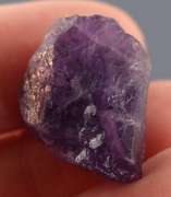 Gorgeous 27.98ct rich violet uncut Amethyst