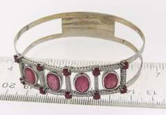 Outstanding White Gold Ruby and Diamond Bangle