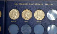 Franklin Half Dollar Album 1948-1963 P D S (no 1948-P)