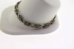 Italian Sterling Silver Bar Link Bracelet