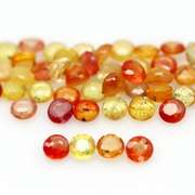 6.65ct heated only Autumn leave Sapphire set