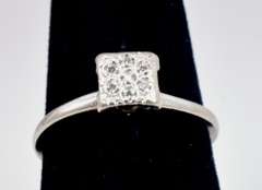 White Gold Diamond Accent Ring