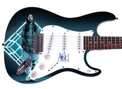 Steve Aoki Autographed Signed Graphics Photo Guitar ACOA