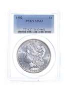 MS63 1902 Morgan Silver Dollar - Graded PCGS