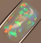 Ravishing 3.48ct patchwork patterned Jelly Opal
