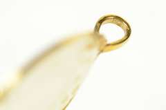 14K Yellow Gold Mother of Pearl Chinese Scene Medallion Pendant